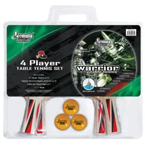FORMULA SPORTS WARRIOR 4 PLAYER TABLE TENNIS SET