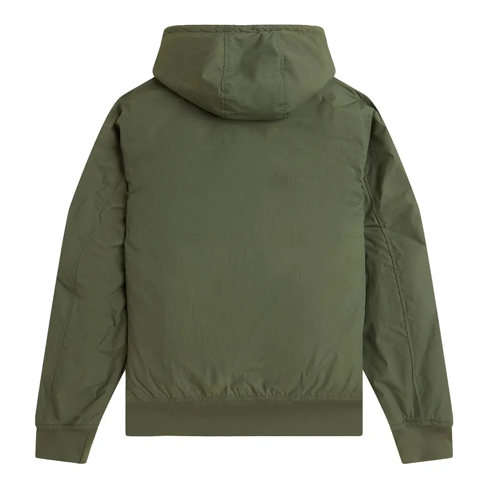 Fred Perry J8616 Hooded Brentham Jacket X21 Lrl Wrth Green