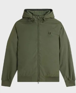 Fred Perry J8616 Hooded Brentham Jacket X21 Lrl Wrth Green