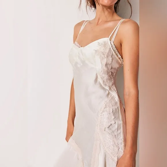 Free People Intimately Neon Nights Midi Slip