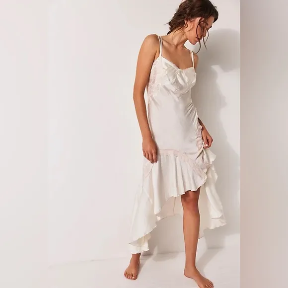 Free People Intimately Neon Nights Midi Slip