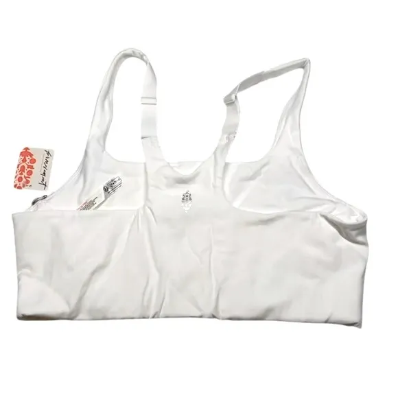 Free People Movement X Hatch Never Better Square Neck White Maternity Bra S NWT