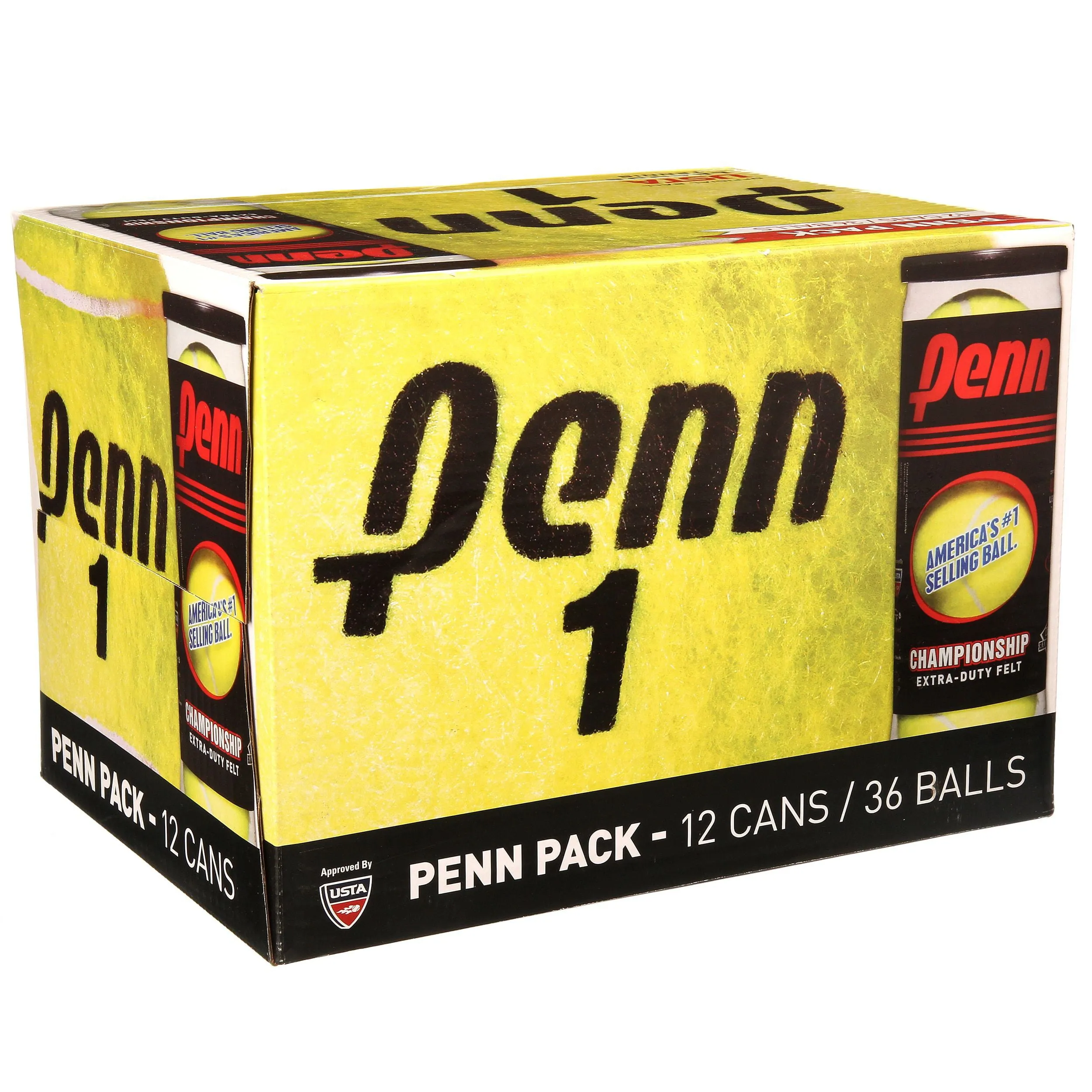 Free Shipping Penn Championship Extra Duty Tennis Balls (12 cans, 36 balls)