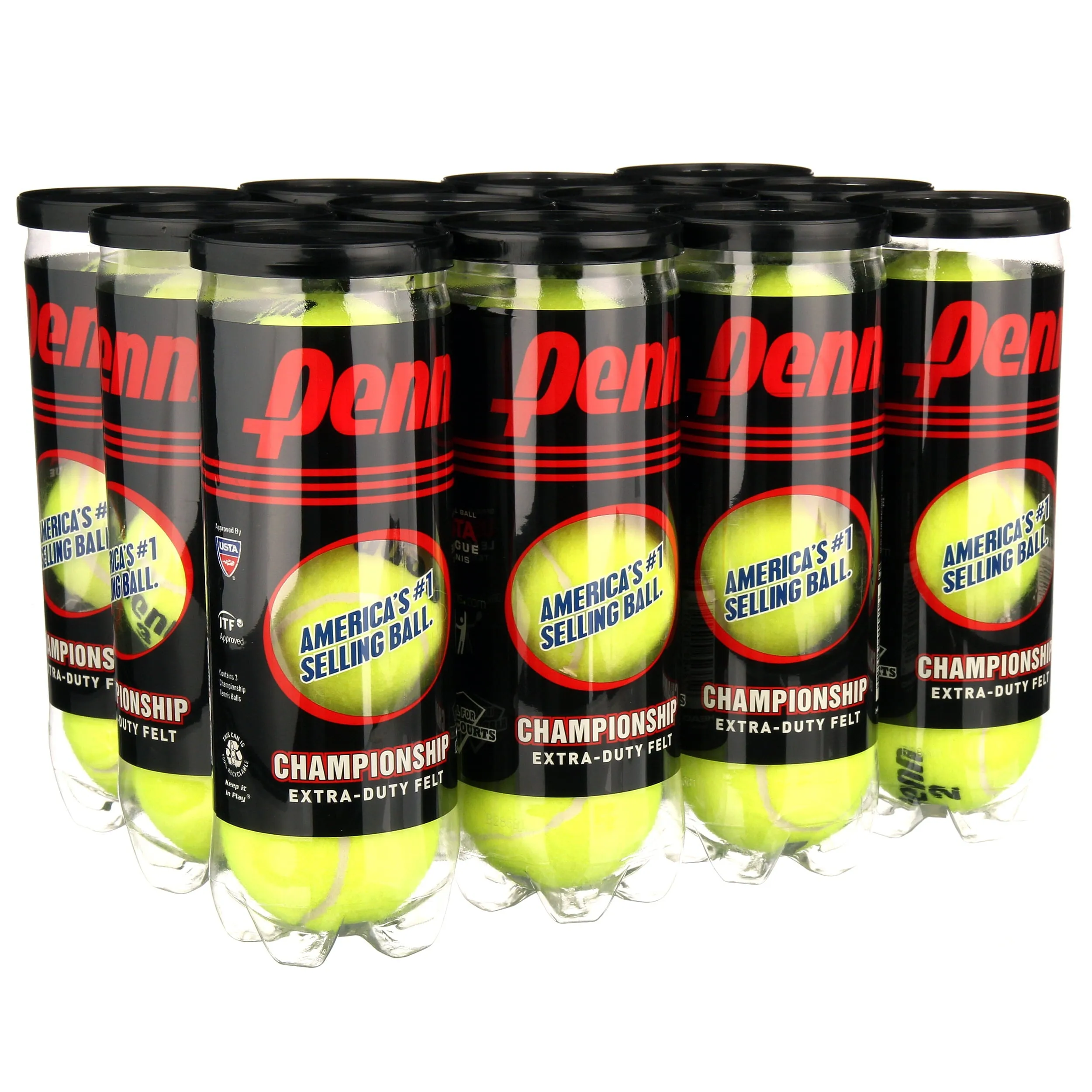 Free Shipping Penn Championship Extra Duty Tennis Balls (12 cans, 36 balls)