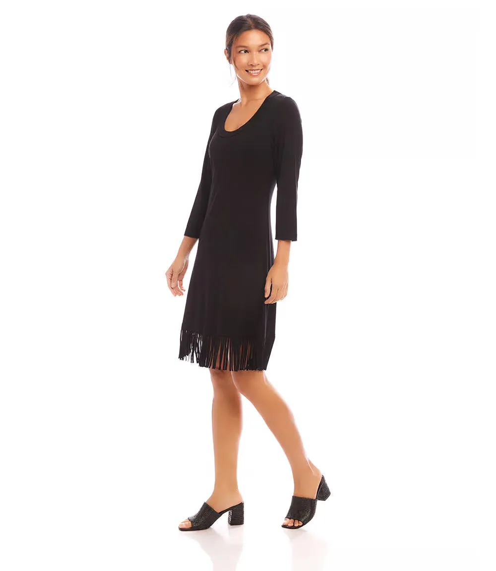 Fringe Hem Dress