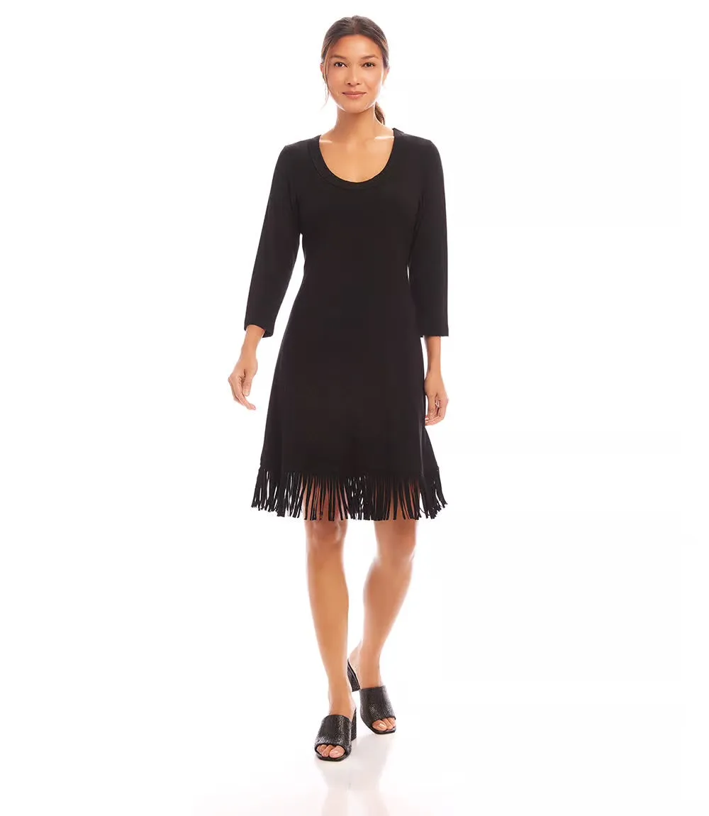 Fringe Hem Dress