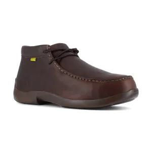 Frye Supply Men's Safety Crafted Utility Composite Toe Moccasin Work Shoe - Brown - FR40701