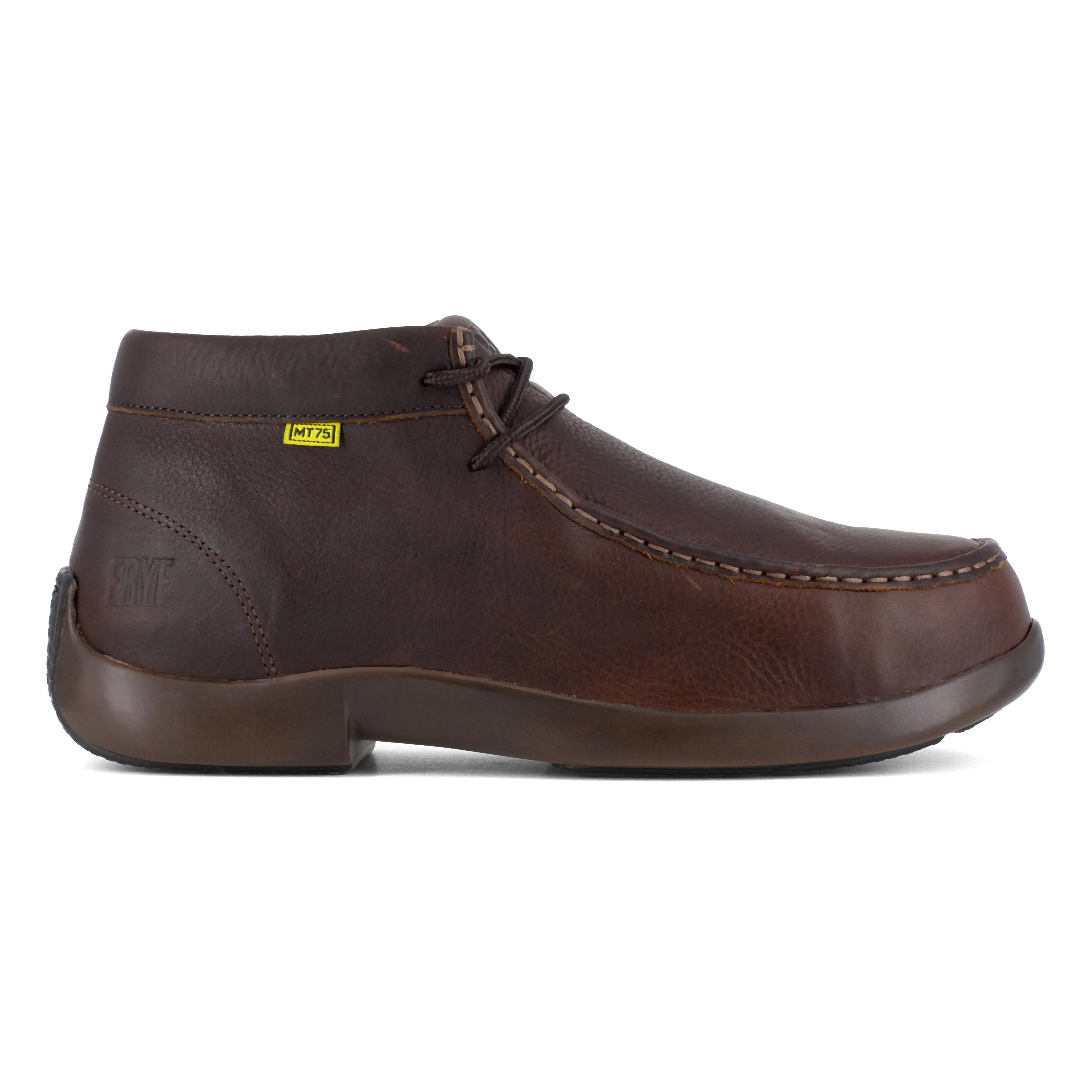 Frye Supply Men's Safety Crafted Utility Composite Toe Moccasin Work Shoe - Brown - FR40701