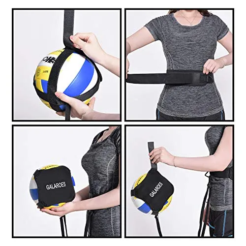 GALAROES Volleyball Training Equipment Aid for Beginners Pro ( Black )