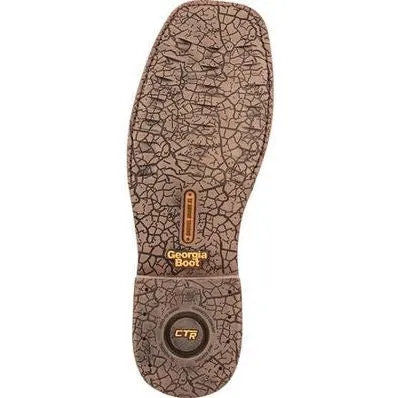 Georgia Men's Carbo Tec Elite 11" Waterproof Western Work Boot -Brown- GB00529