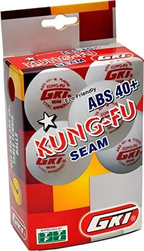 GKI KUNG FU Plastic Table Tennis Ball, (Yellow)