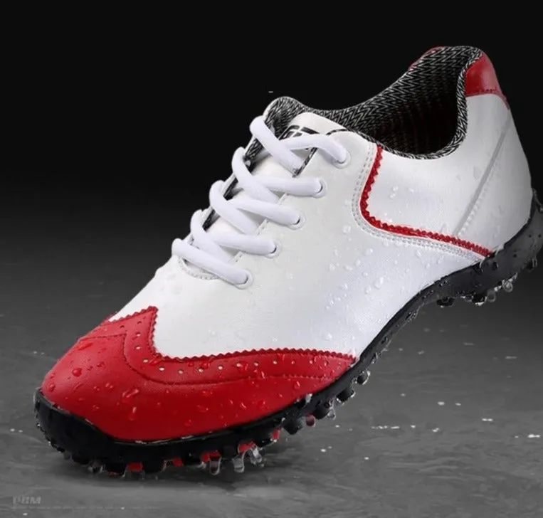 Golf Shoes Womens White Fashion Sports Shoes Waterproof Non-slip Training Shoes Ladies Active Nail Soles Breathable Sneakers