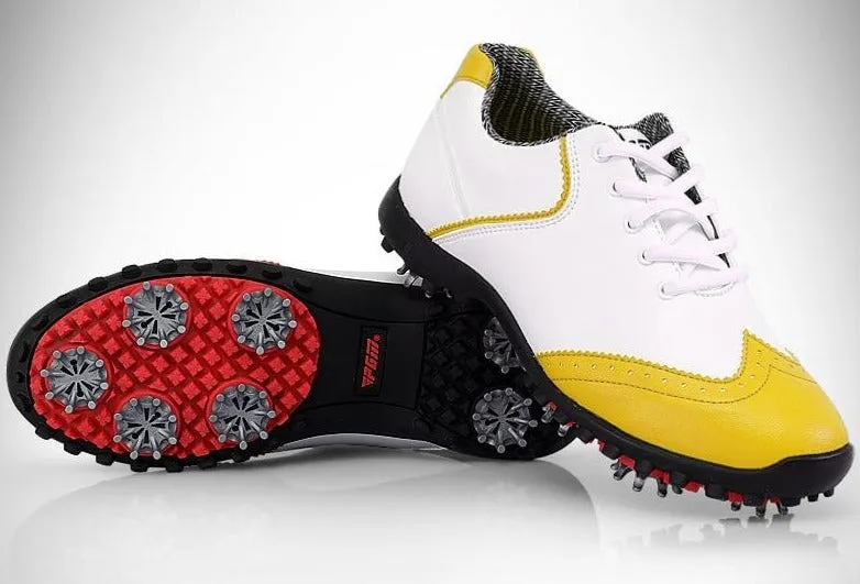 Golf Shoes Womens White Fashion Sports Shoes Waterproof Non-slip Training Shoes Ladies Active Nail Soles Breathable Sneakers