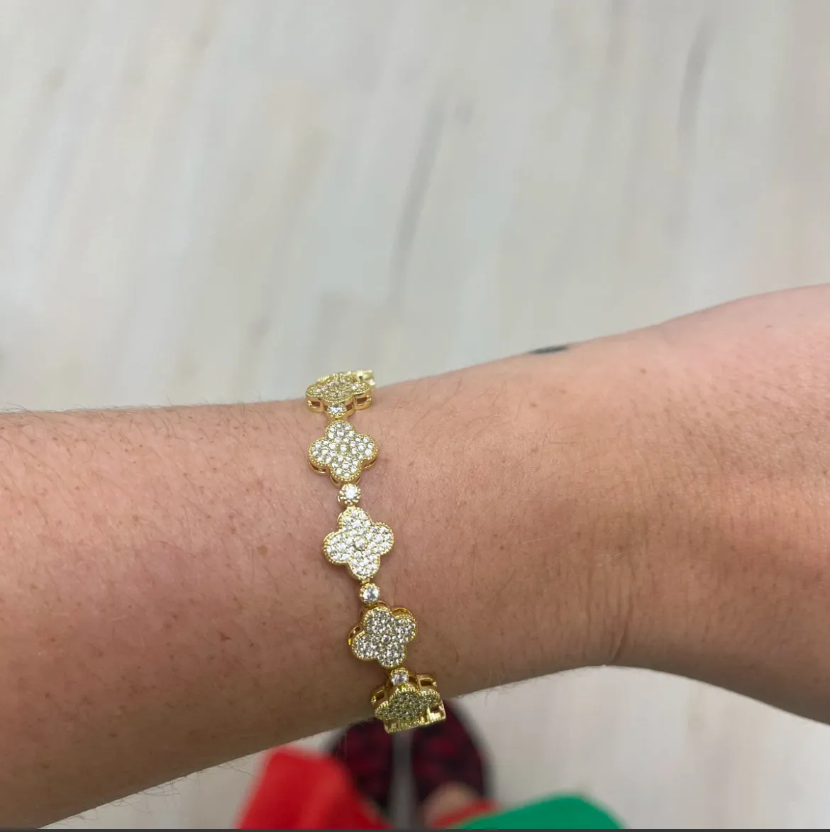 Gracie Clover Tennis Bracelet