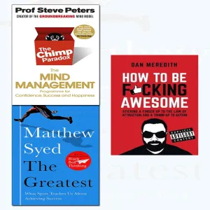 Greatest,Chimp Paradox and How To Be F*Cking Awesome 3 Books Collection Set