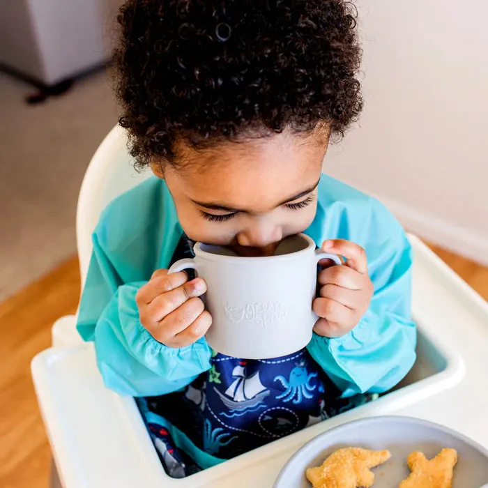 Green Sprouts Learning Cup Made From Silicone - Gray (12M )