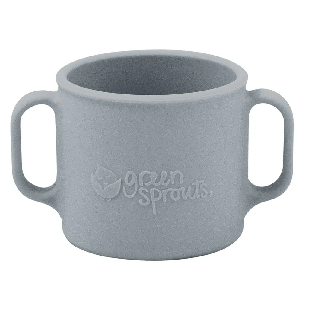 Green Sprouts Learning Cup Made From Silicone - Gray (12M )