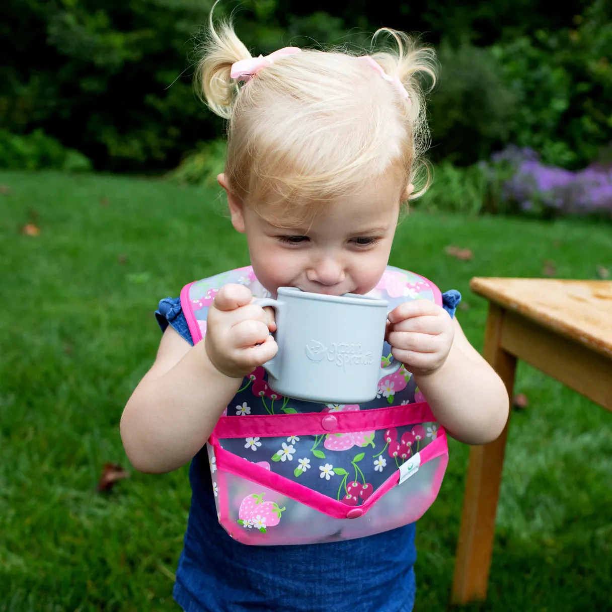 Green Sprouts Learning Cup Made From Silicone - Gray (12M )