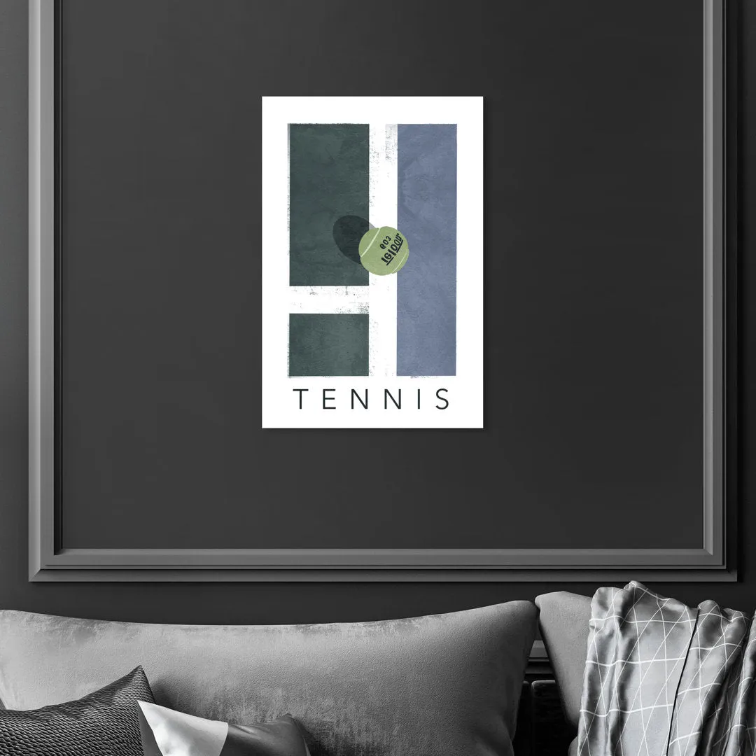 Green Tennis - Graphic Art on Canvas Oliver Gal Prints Size: 15" H x 10" W Format: Wrapped Canvas