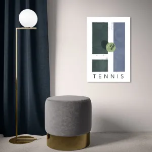 Green Tennis - Graphic Art on Canvas Oliver Gal Prints Size: 24" H x 16" W Format: Wrapped Canvas