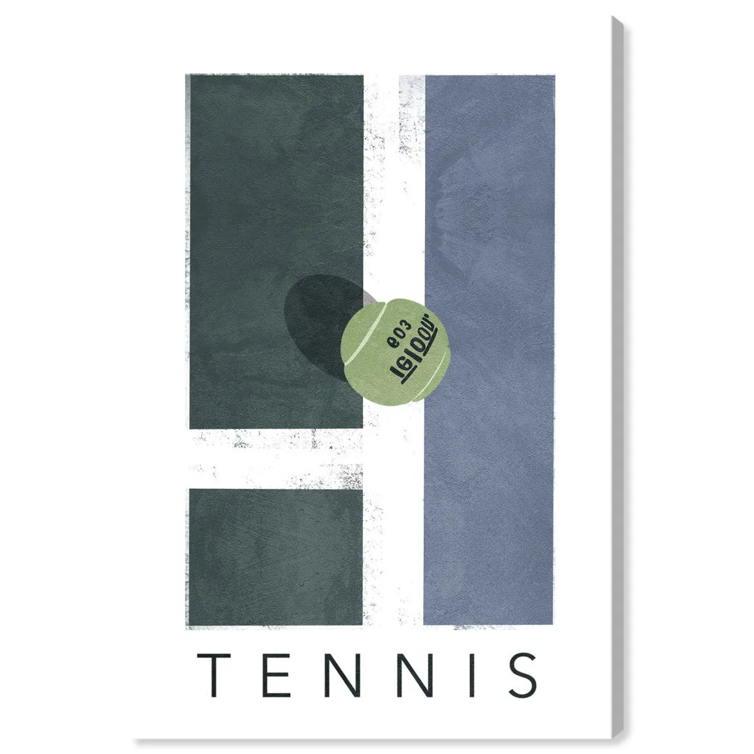 Green Tennis - Graphic Art on Canvas Oliver Gal Prints Size: 24" H x 16" W Format: Wrapped Canvas
