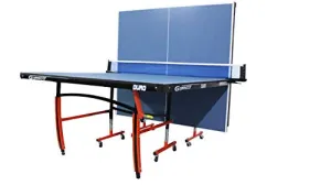Gymnco Duro Table Tennis Table with Levellers Top 18 mm (TT Table Cover   2 TT Racket & Balls