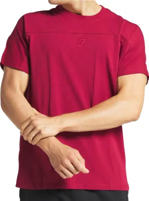 Gymshark Compound Short Sleeve Mens Training Top - Red