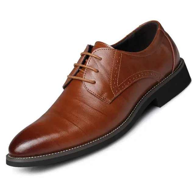 Herren Lederschuhe: Business Casual Schnürsenkel Fashion für Frühling/Sommer