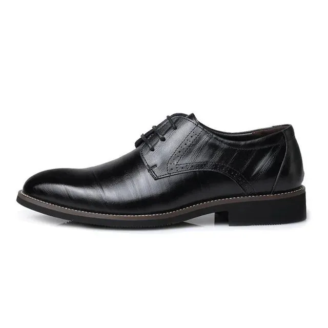 Herren Lederschuhe: Business Casual Schnürsenkel Fashion für Frühling/Sommer