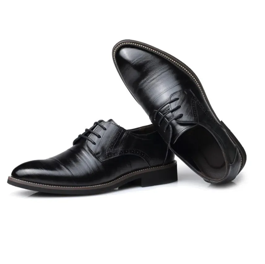 Herren Lederschuhe: Business Casual Schnürsenkel Fashion für Frühling/Sommer