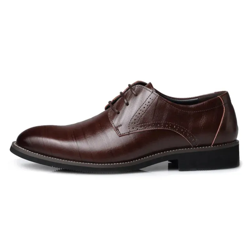 Herren Lederschuhe: Business Casual Schnürsenkel Fashion für Frühling/Sommer