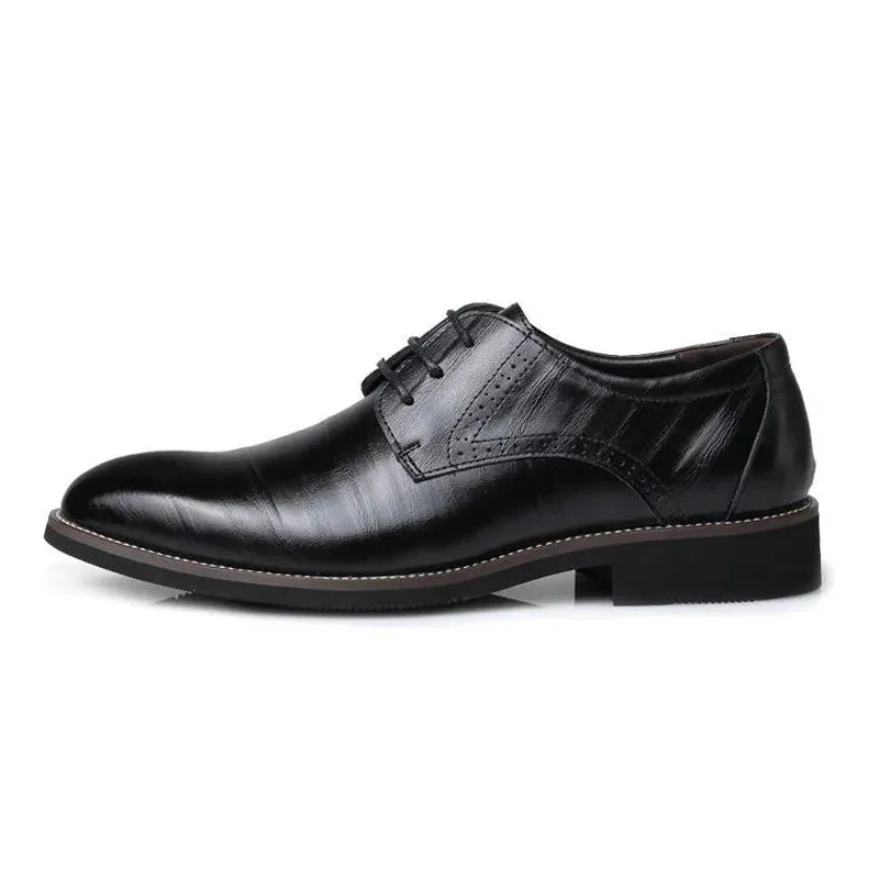 Herren Lederschuhe: Business Casual Schnürsenkel Fashion für Frühling/Sommer