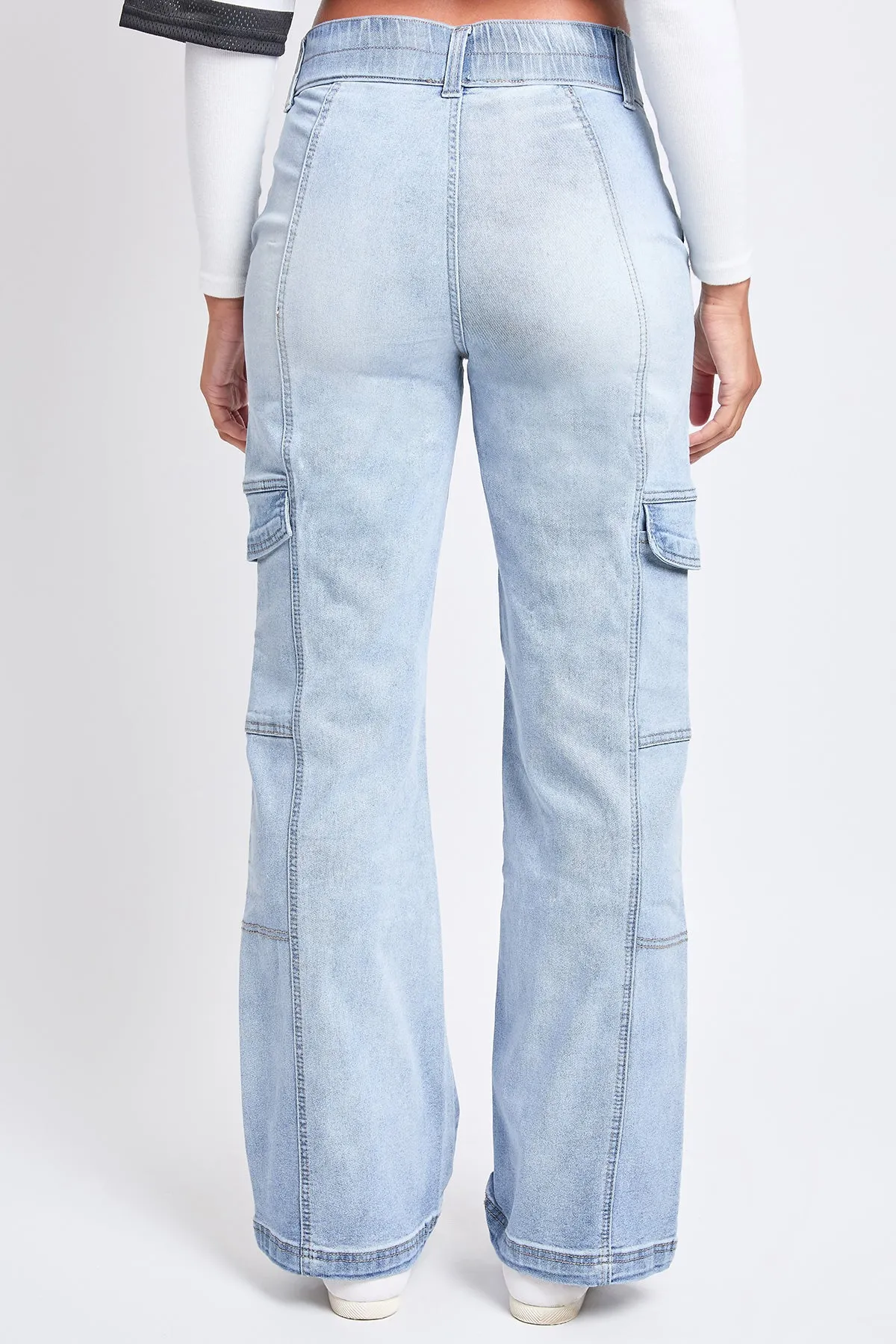 High-Rise Straight Cargo Jeans, Pack of 6