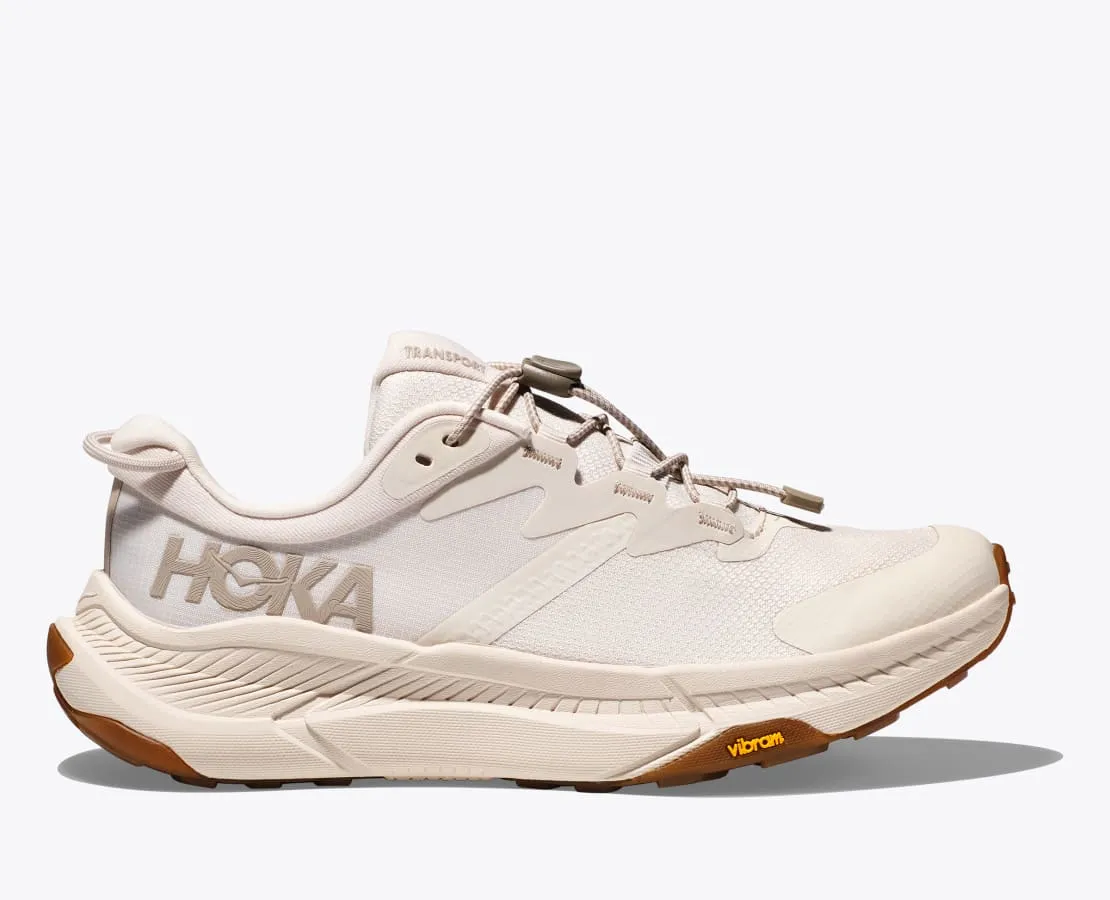 Hoka Women's Transport Commuter Shoe in SmokyQuartz/OatMilk, Black/Alabaster & Dune/Eggnog Available in Wide Widths