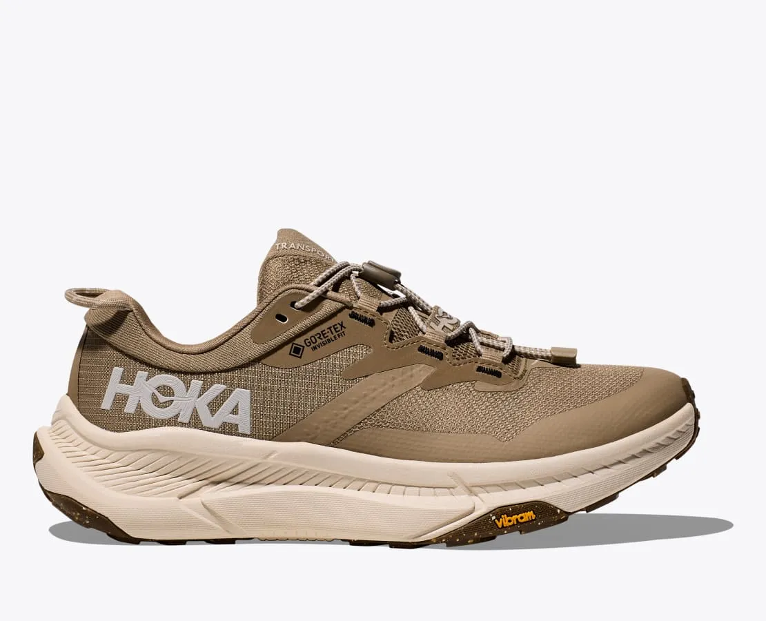 Hoka Women's Transport GTX in Dune/Eggnog