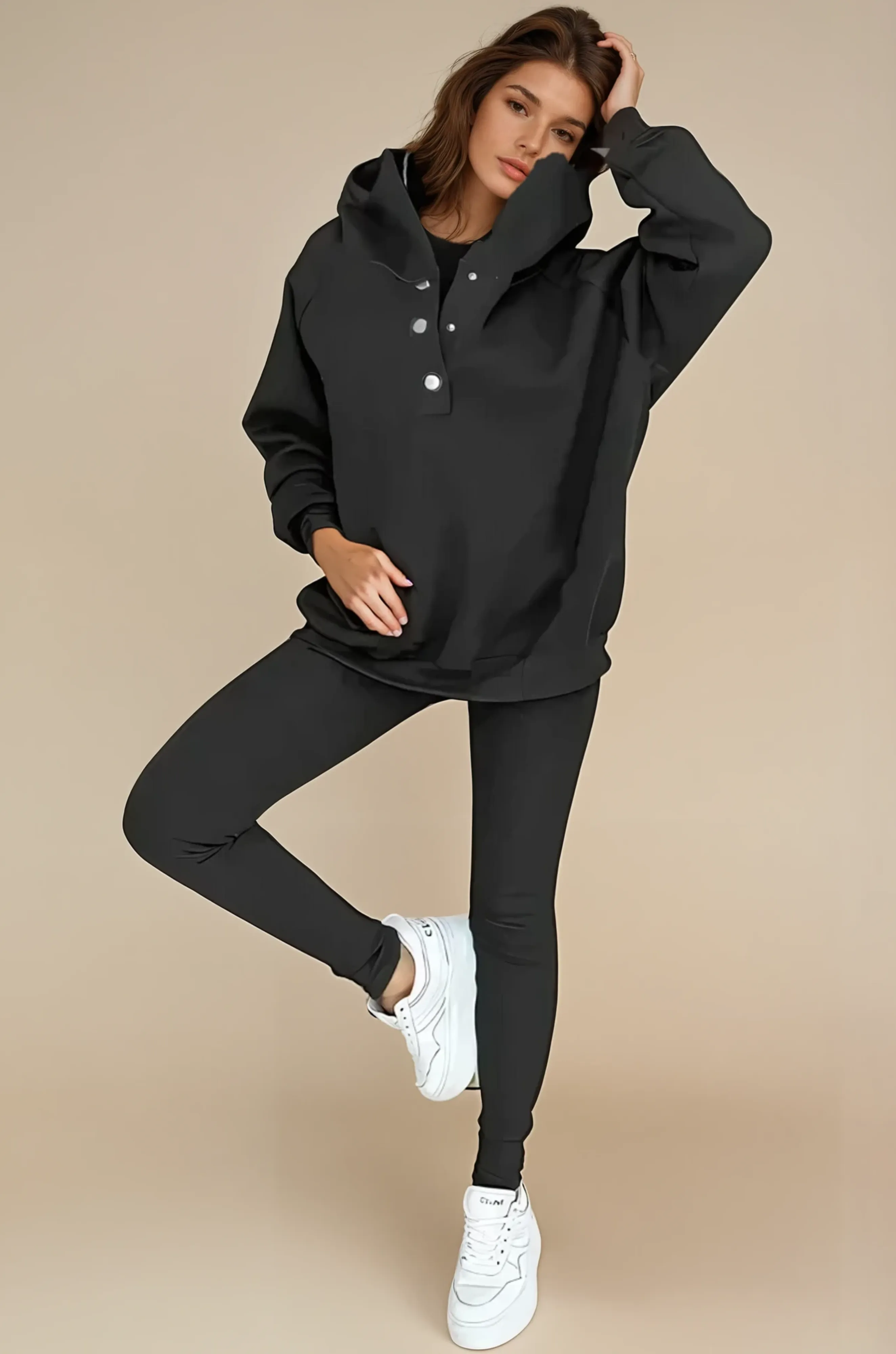 Hooded Casual and Comfortable Sweatshirt Suit