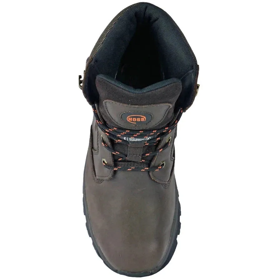 Hoss Men's Blizzard Waterproof Slip Resistant  400G Insulated Work Boot - Brown 60150