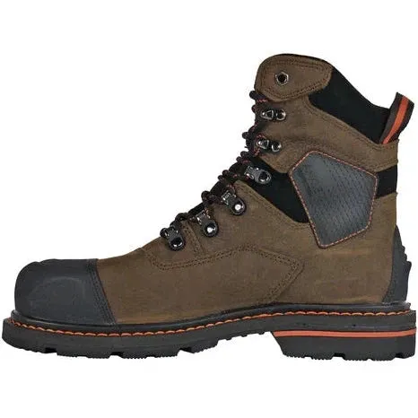 Hoss Men's Range 6" Composite Toe Waterproof Puncture Resistant Duty Boot - Brown 61110