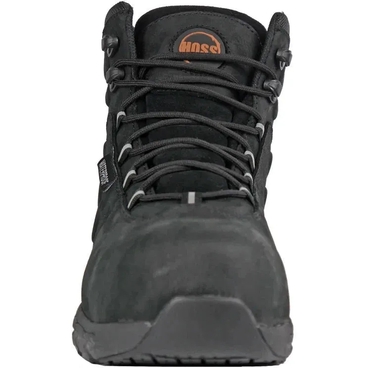 Hoss Men's Tikaboo UL Composite Toe Waterproof Slip Resist Work Boot - Black 60177