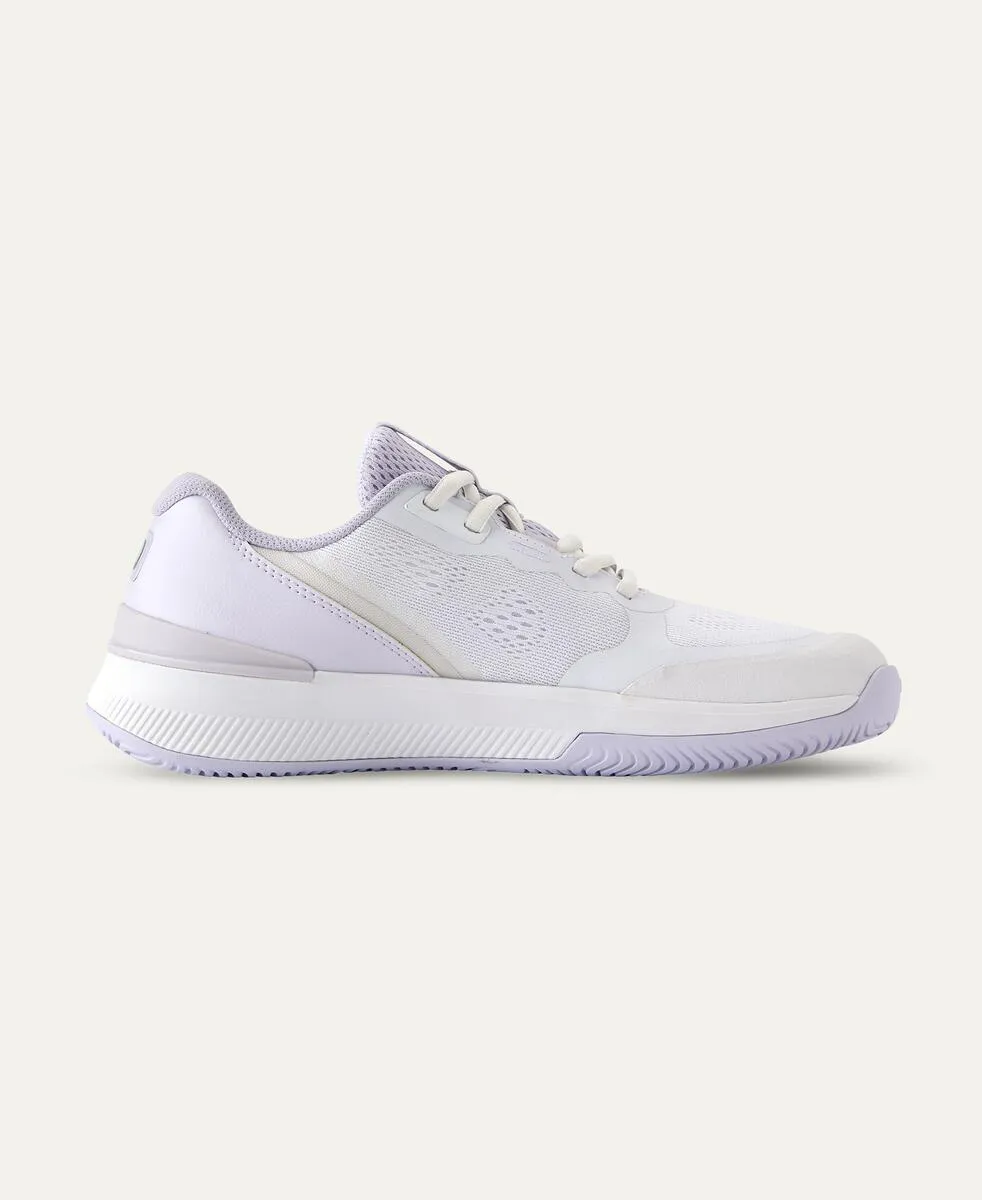 Intrigue Pro Women's Tennis Shoe - White, Lavender Blue, Silver