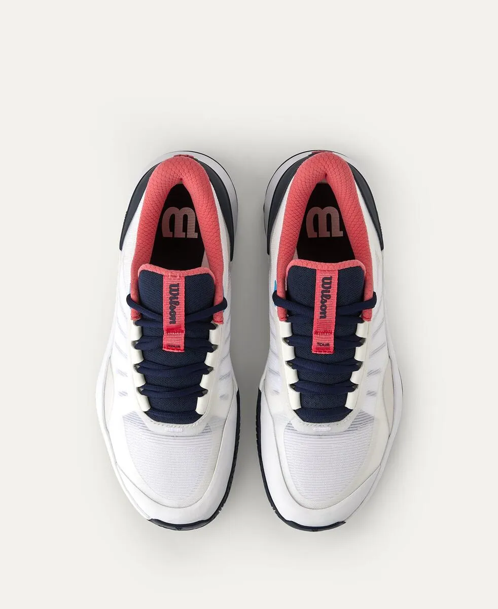 Intrigue Tour Women's Tennis Shoe - White, Navy Blazer, Dubarry