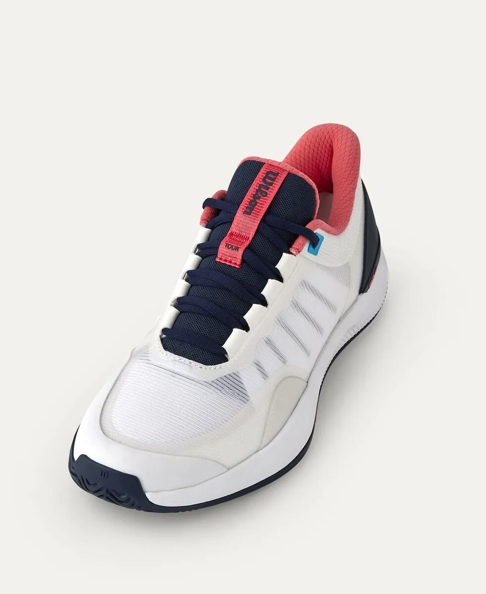 Intrigue Tour Women's Tennis Shoe - White, Navy Blazer, Dubarry