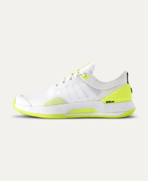 Intrigue Tour Women's Tennis Shoe - White, Safety Yellow, Navy Blazer