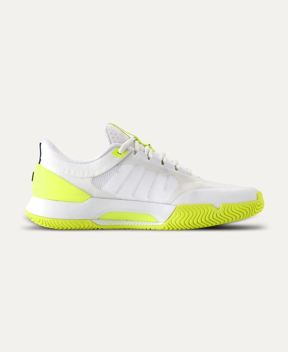 Intrigue Tour Women's Tennis Shoe - White, Safety Yellow, Navy Blazer