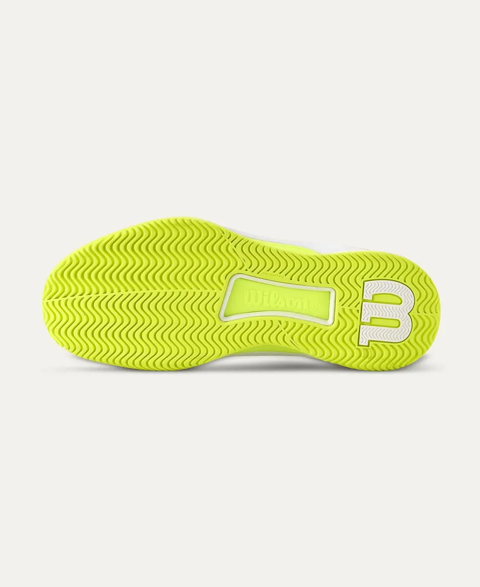 Intrigue Tour Women's Tennis Shoe - White, Safety Yellow, Navy Blazer