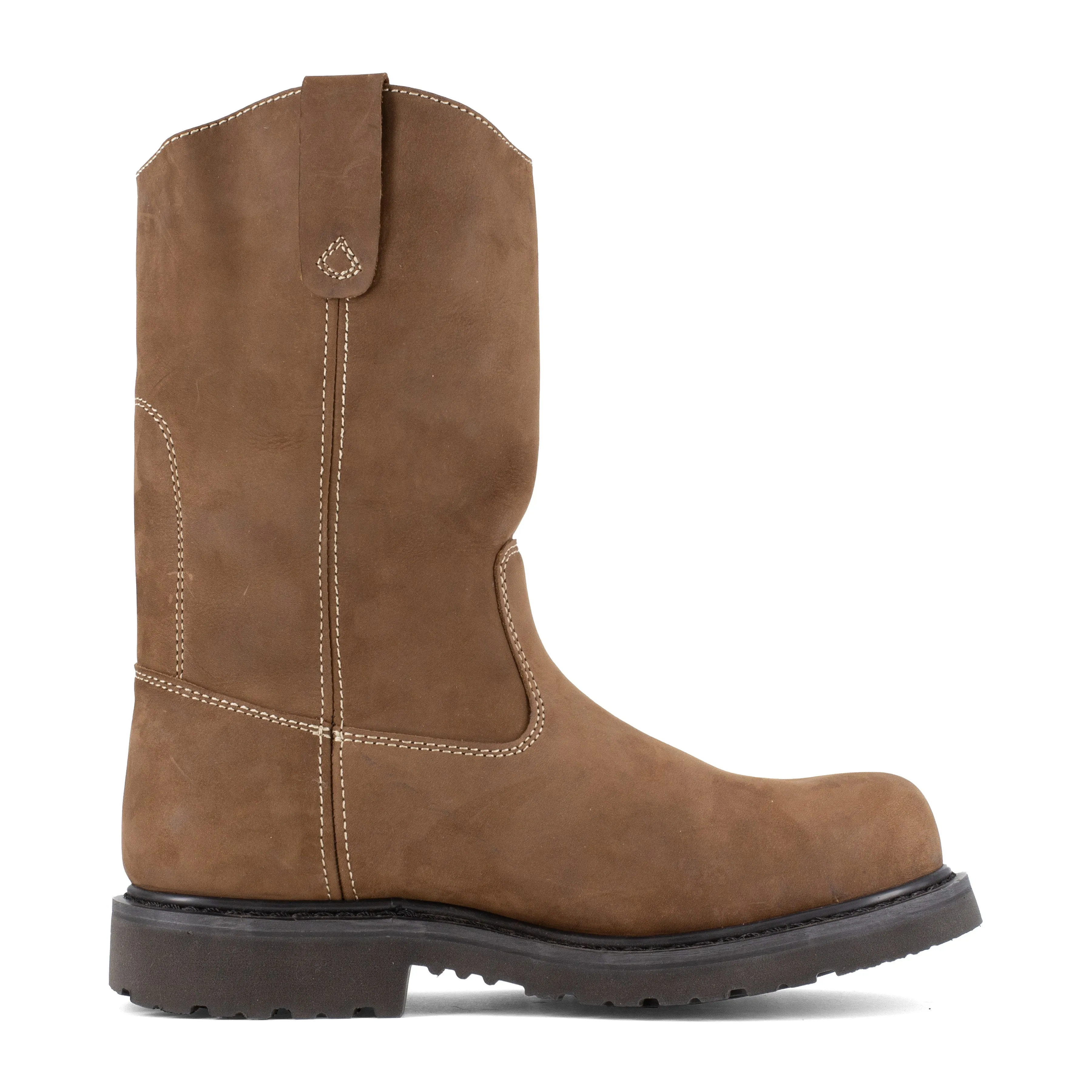 Iron Age Men's Solidifier 11" Comp Toe Pull On Wellington Work Boot - Brown - IA5095