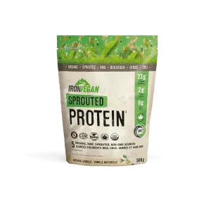 Iron Vegan Sprouted Protein - Natural Vanilla 500 Grams