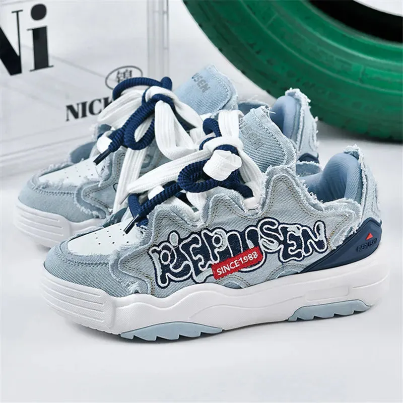 Jude-Vulcanized Breathable Lace-Up Outdoor Casual Sneakers