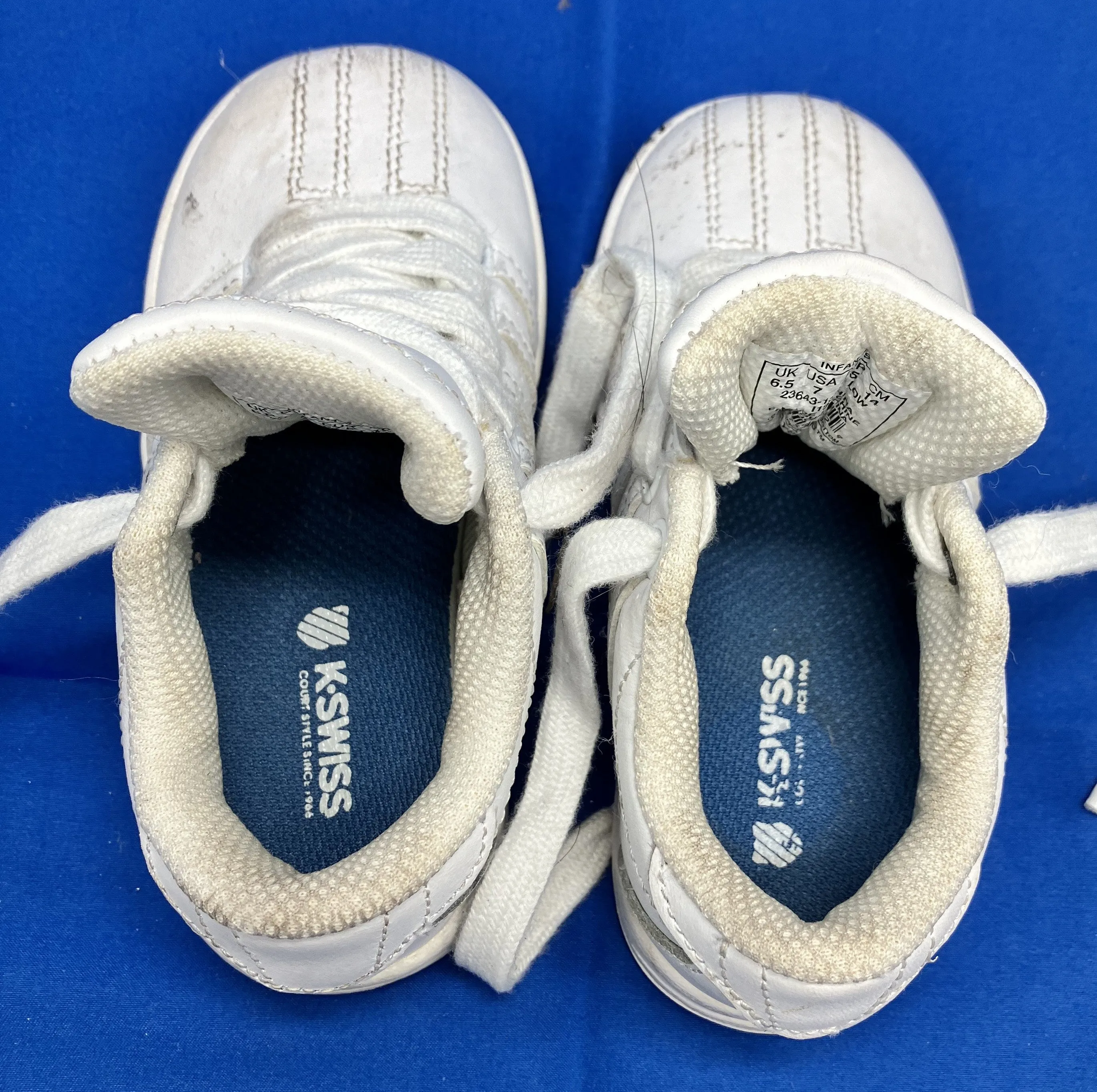 K-Swiss Toddler Tennis/Athletic shoes U.S. size 7 White
