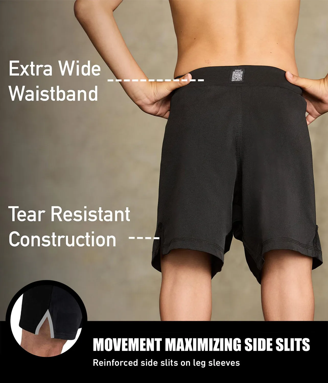 Kids' Black Jack Black Training Shorts